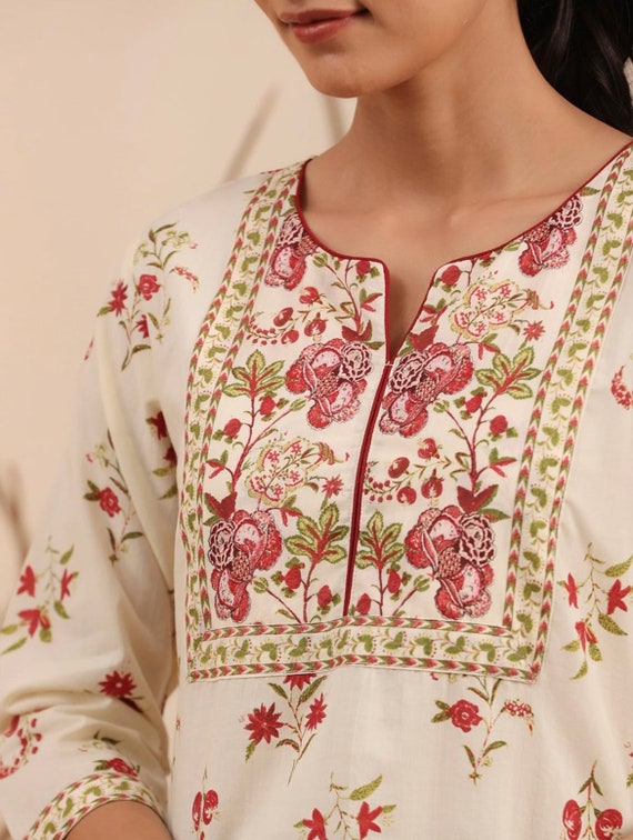 Stylist slub cotton casual kurti for summer | Long cotton kurti, Long kurti  designs, Stylish dresses for girls