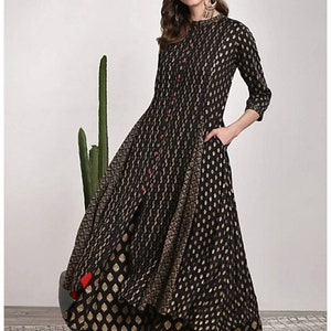High Neck Kurta Etsy Canada