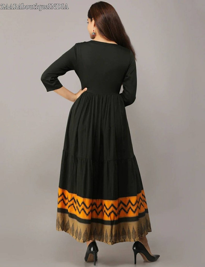 Ethnic Dress Indian Boho Dress Anarkali Dress Anarkali Kurta With Jacket Womens Dresses