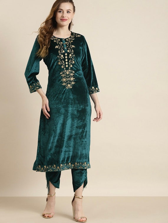 Velvet Kurti & Kurta - Buy Velvet Kurti & Kurta Online Starting at Just  ₹334 | Meesho