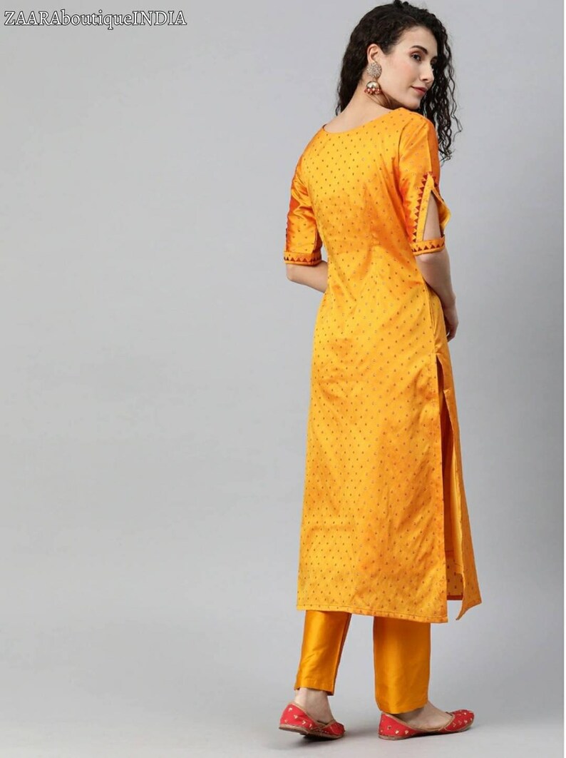 Indian Wedding Dress Indian Dress For Women Women Party Dress| Reception Haldi Dress Crafted Kurta And Trouser Set-Indian Ethnic Dress