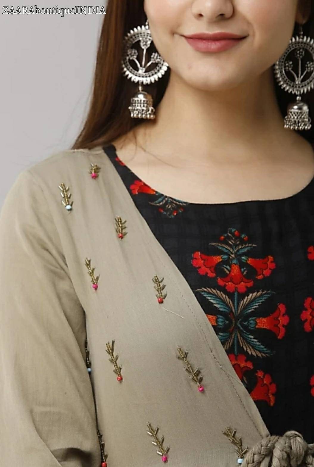 Anarkali Kurta With Jacket Womens Dresses Indian Boho | Etsy