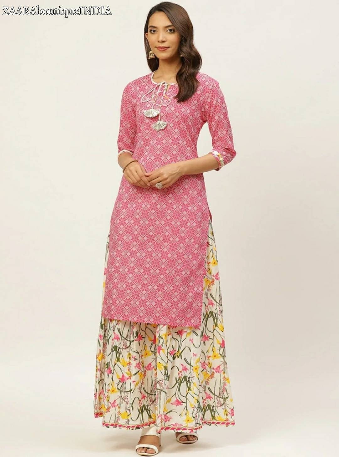 Cotton dupatta kurti palazzo set, Size : 44, Occasion : Party Wear, Casual  Wear, Festival Wear at Rs 649 / piece in Kapurthala