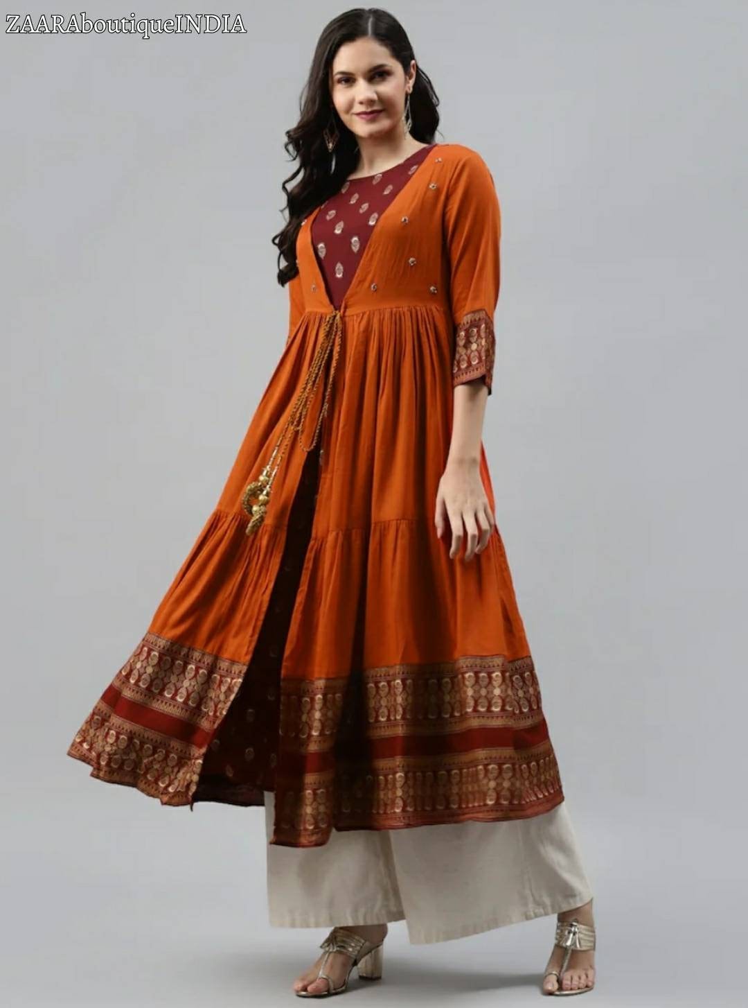 Anarkali Kurta With Jacket Womens Dresses Indian Boho Dress Women Party ...