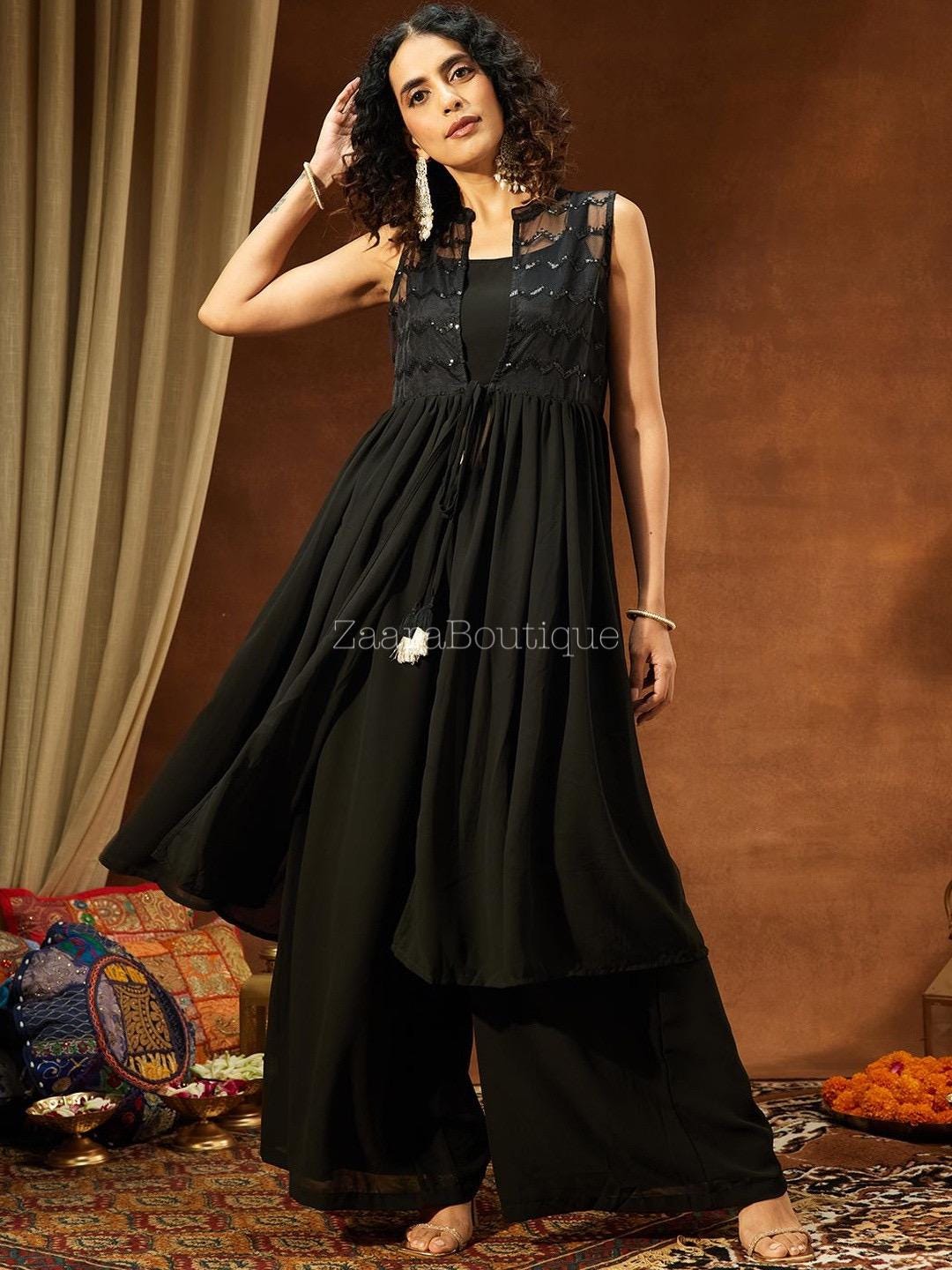 knee length dresses for ladies Embellished Printed Cut-Out Detail Maxi Ethnic Dress 2XL main image 0
