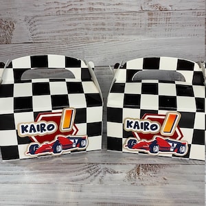 Blaze theme goody boxes, favor bags, monster machines, blaze birthday party decor, blaze treat bag, custom goody bags, cars & race boxes