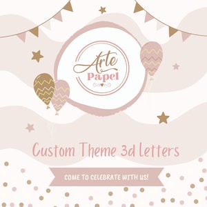 Personalized 3D Name Sign for Kids Room and Party Decor, kids bedroom decor letters, nursery name sign, 3d name letters, Custom Party decor