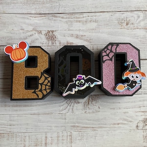 Halloween Boo 3d Letter met lichten, Halloween Mickey decor, Mickey 3d letters, Halloween verjaardag decor, Mickey Halloween, BOO Teken Mickey