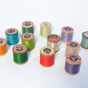 Vintage Cotton Reels. Set of 12