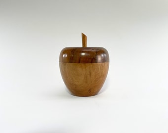 Vaso per mele in teak di metà secolo