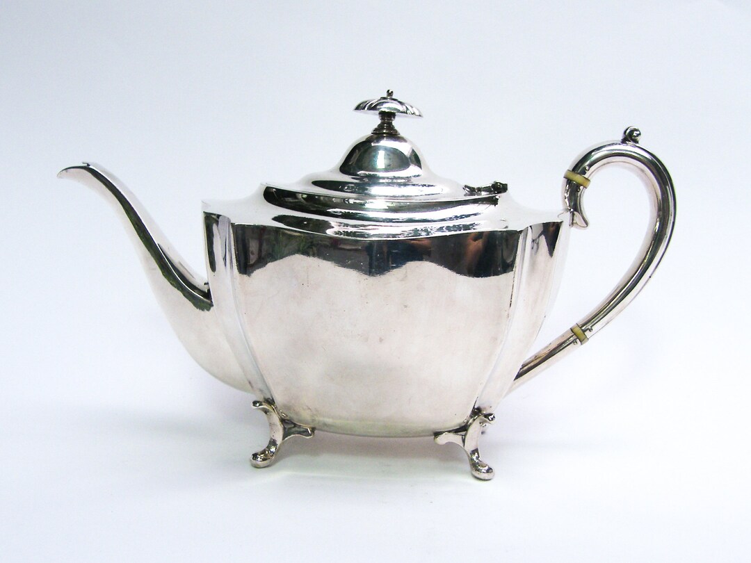 Antique Silver Plated Teapot Etsy