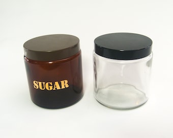 Mid Century Vorratsdosen aus Glas