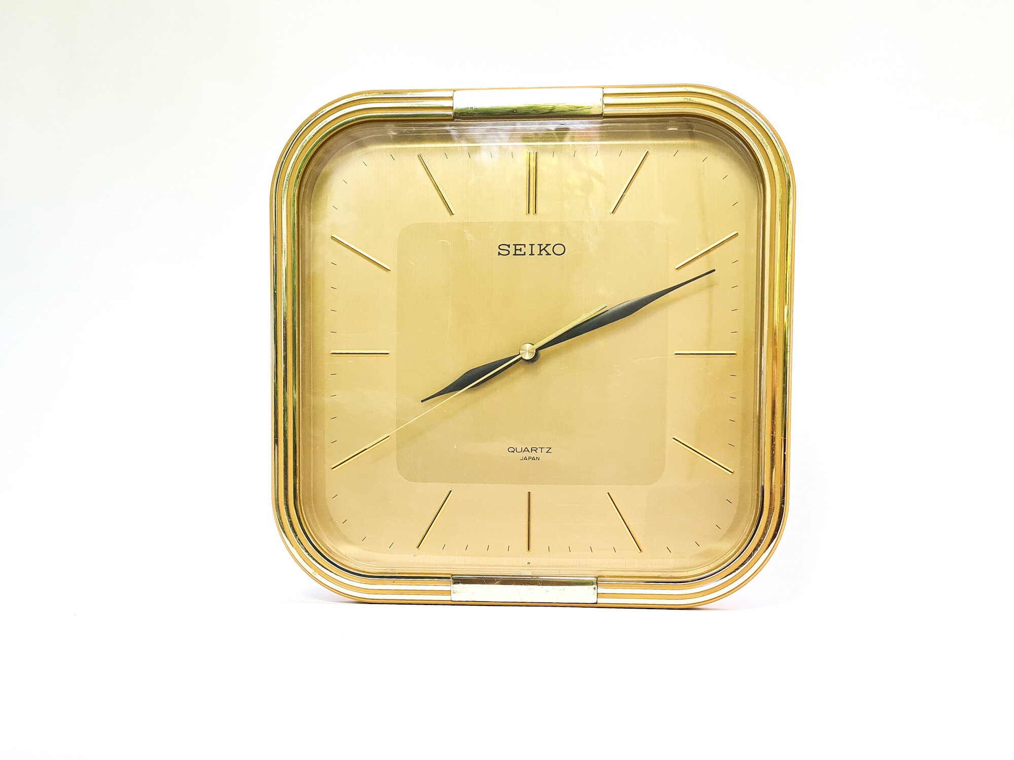 SEIKO quartz square wall clock 80s | ヤマダウェブコム