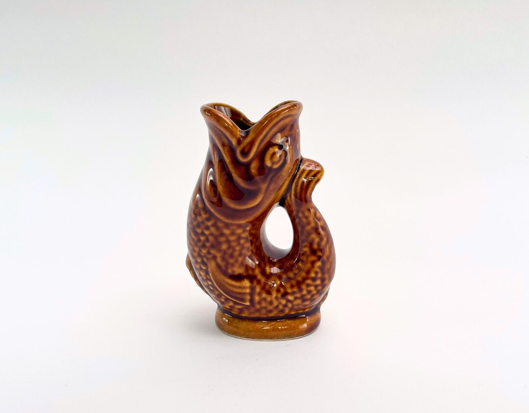 Mini Dartmouth Pottery Fish Gurgle Jug - Etsy