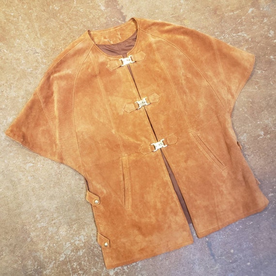 1960s Umber Suede Hippie Tunic