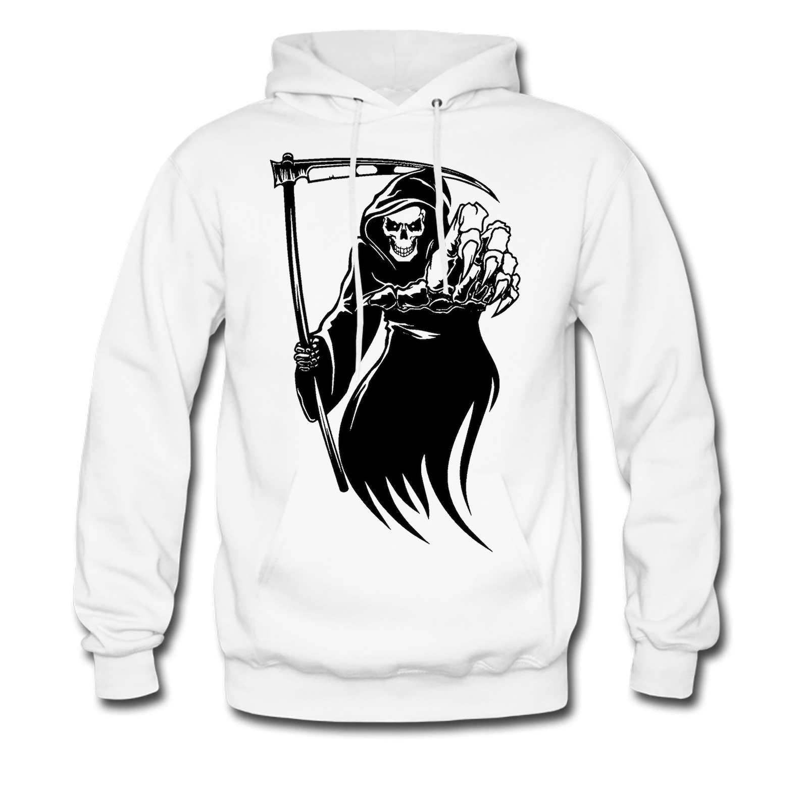 Grim Reaper Hoodie Sweatshirt Etsy