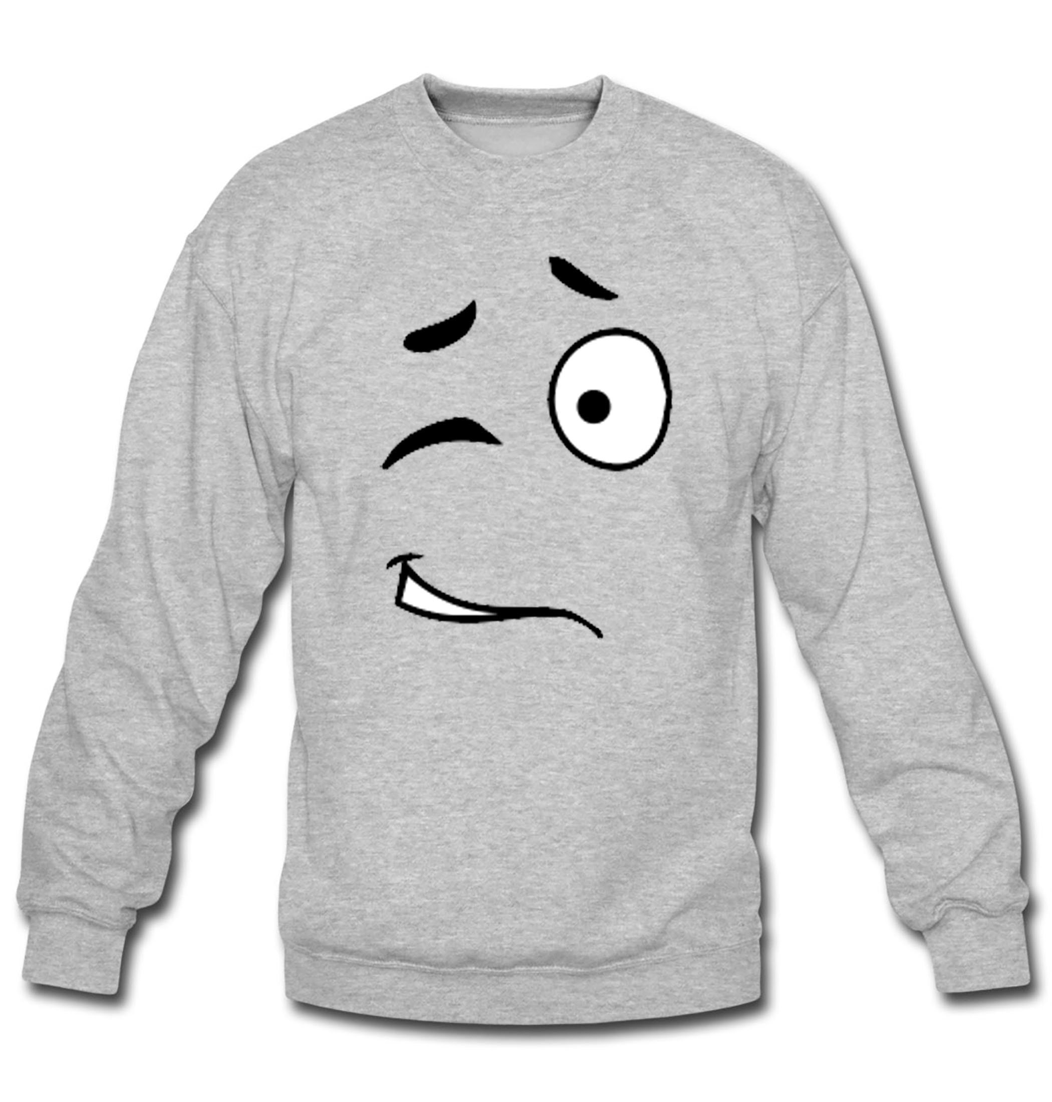 Emoji Face Crewneck Sweatshirt Emoji Shirt | Etsy