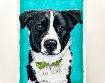 Pet portrait, memorial, custom, gift, pet drawing, from photo, pet art commission, artist artwork, pet lover gift, handmade pet art