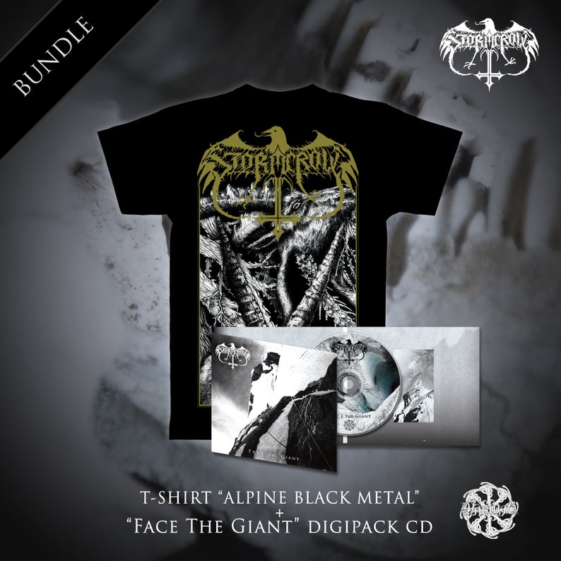 Bundle T-shirt Alpine Black Metal Digipack Face the Giant image 1