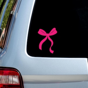 Vinyl Coquette Bow Decal Sticker for Car, Tumbler, Water Bottle, Cup