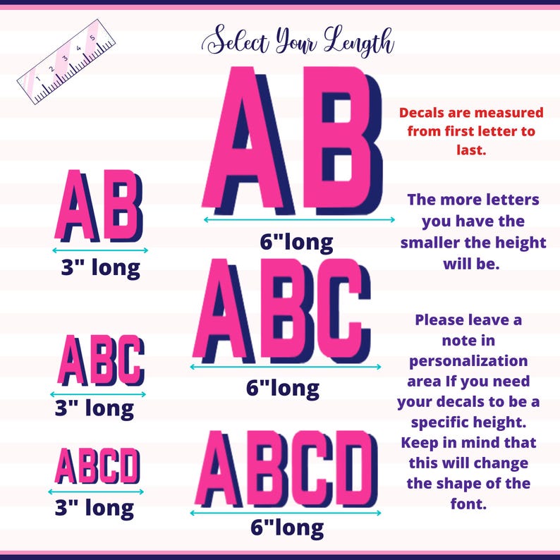 Double-layer Monogram Decal: Custom Vinyl Sticker for Tumblers - Etsy