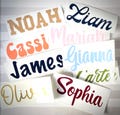 Custom Name Decal: Waterproof Vinyl Sticker for Tumbler, Mug, Glass product logo