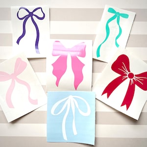Vinyl Coquette Bow Decal Sticker for Car, Tumbler, Water Bottle, Cup