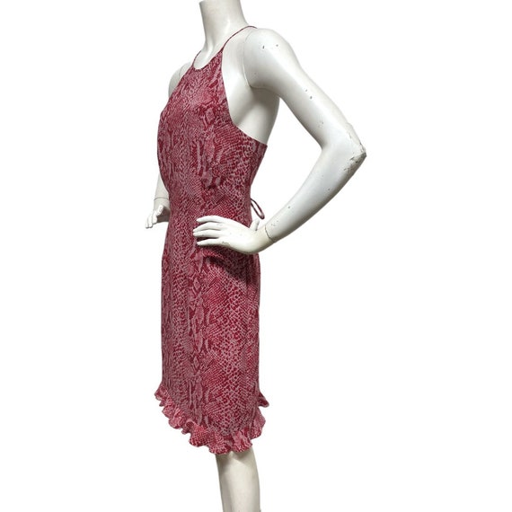 VINTAGE Kay Unger Y2K 2000s Silk Python Snake Ani… - image 8