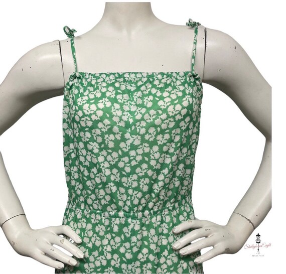 VINTAGE Handmade 70s 80s OOAK Green Polyester Fun… - image 3