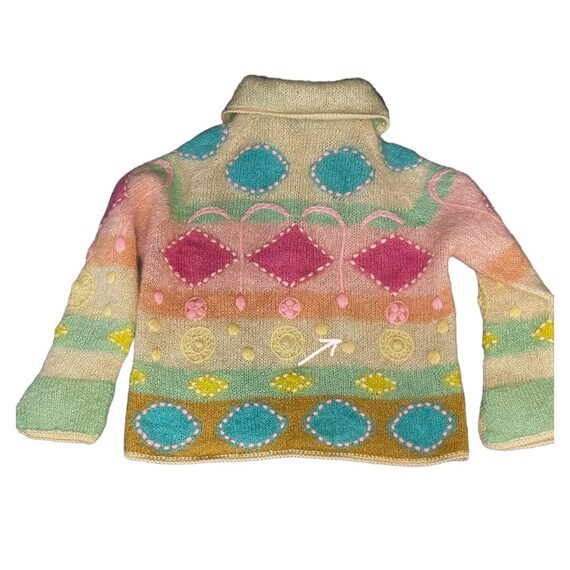 VINTAGE Neiman Marcus Hand Knit 1960s Fuzzy Furry… - image 10