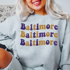 Baltimore Football Sweatshirt, Toddler Crewneck, Baltimore Football Crewneck Sweatshirt, Baltimore Maryland Football Sweatshirt, Ravens
