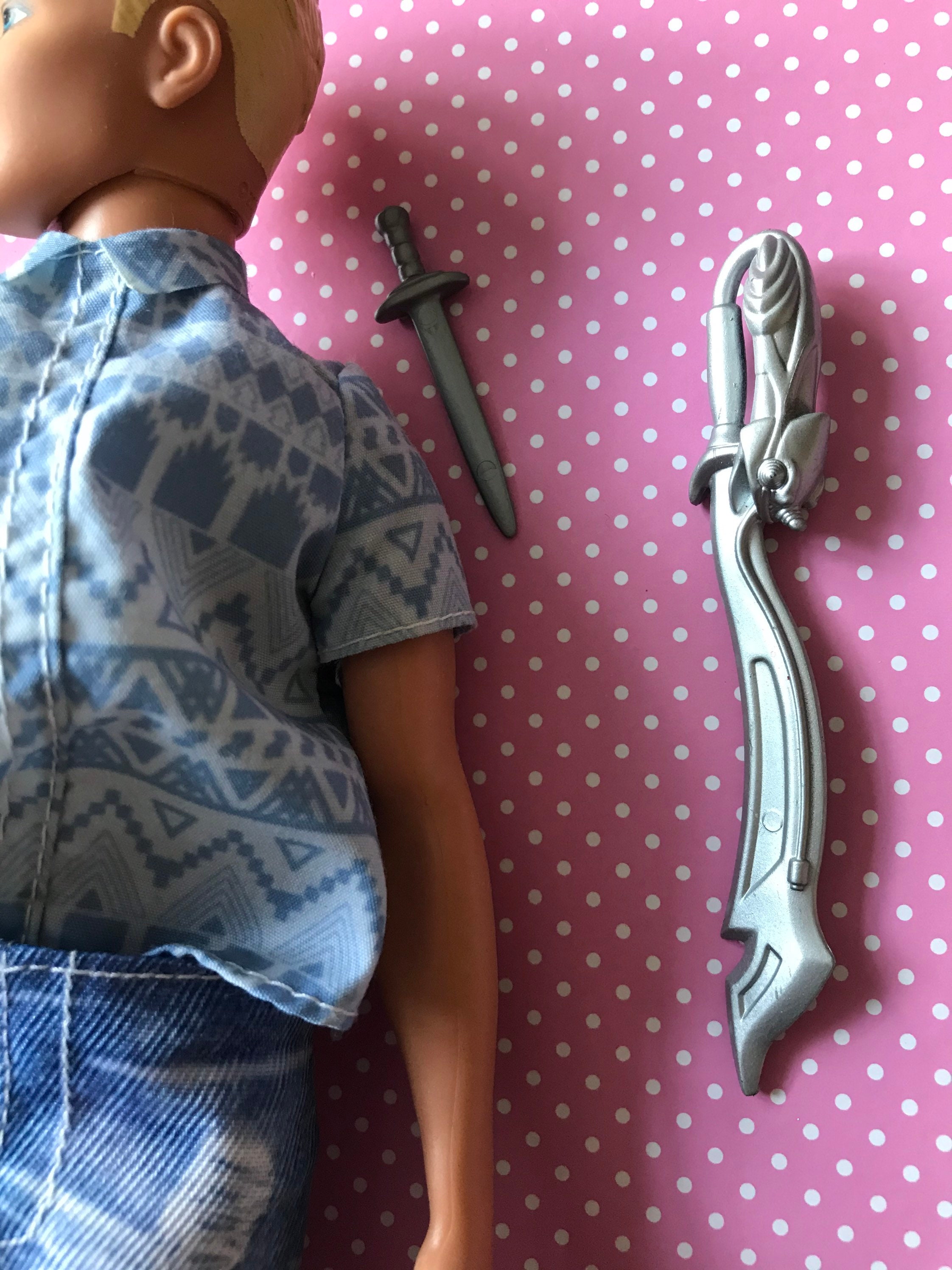 Tiny action figure weapons custom ooak Etsy