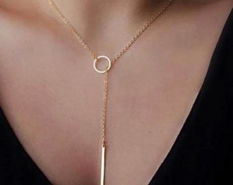 Long gold necklace uk Outlet