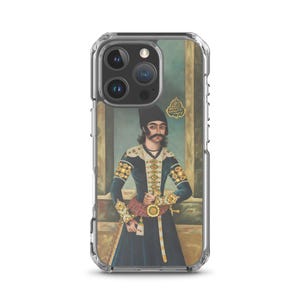 Qajar prince miniature painting iPhone Case | Persian painting iPhone case | Persian Gift