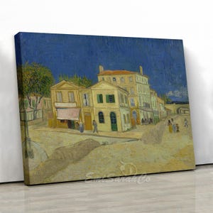 Vincent van Gogh The Yellow House Print Wall Art | Rustic Country Art | Farmhouse Wall Decor | Vintage Home Print | Van Gogh Reproduction