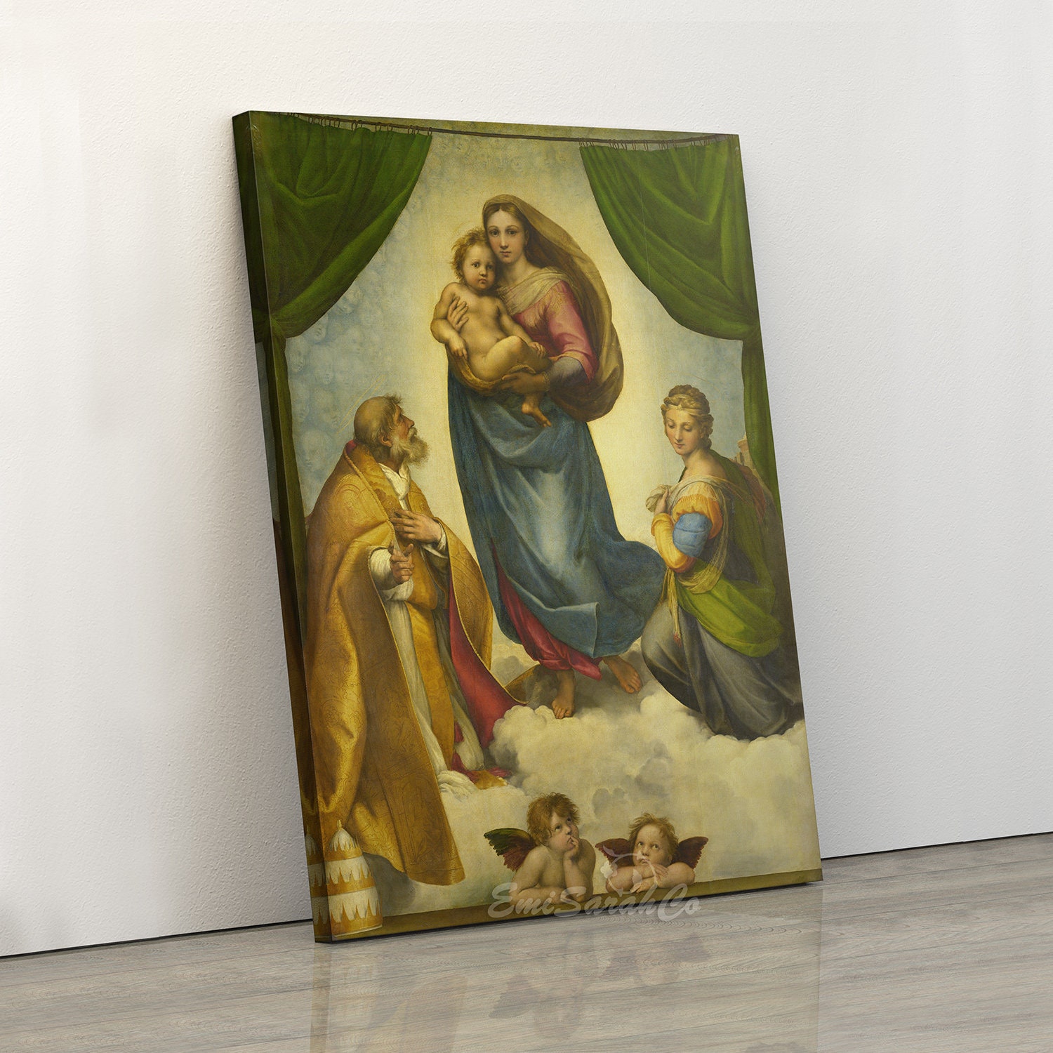 The Sistine Madonna Painting by Raphael Canvas Print Wall Art - Etsy