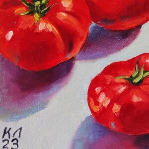 Red Tomatoes Oil painting