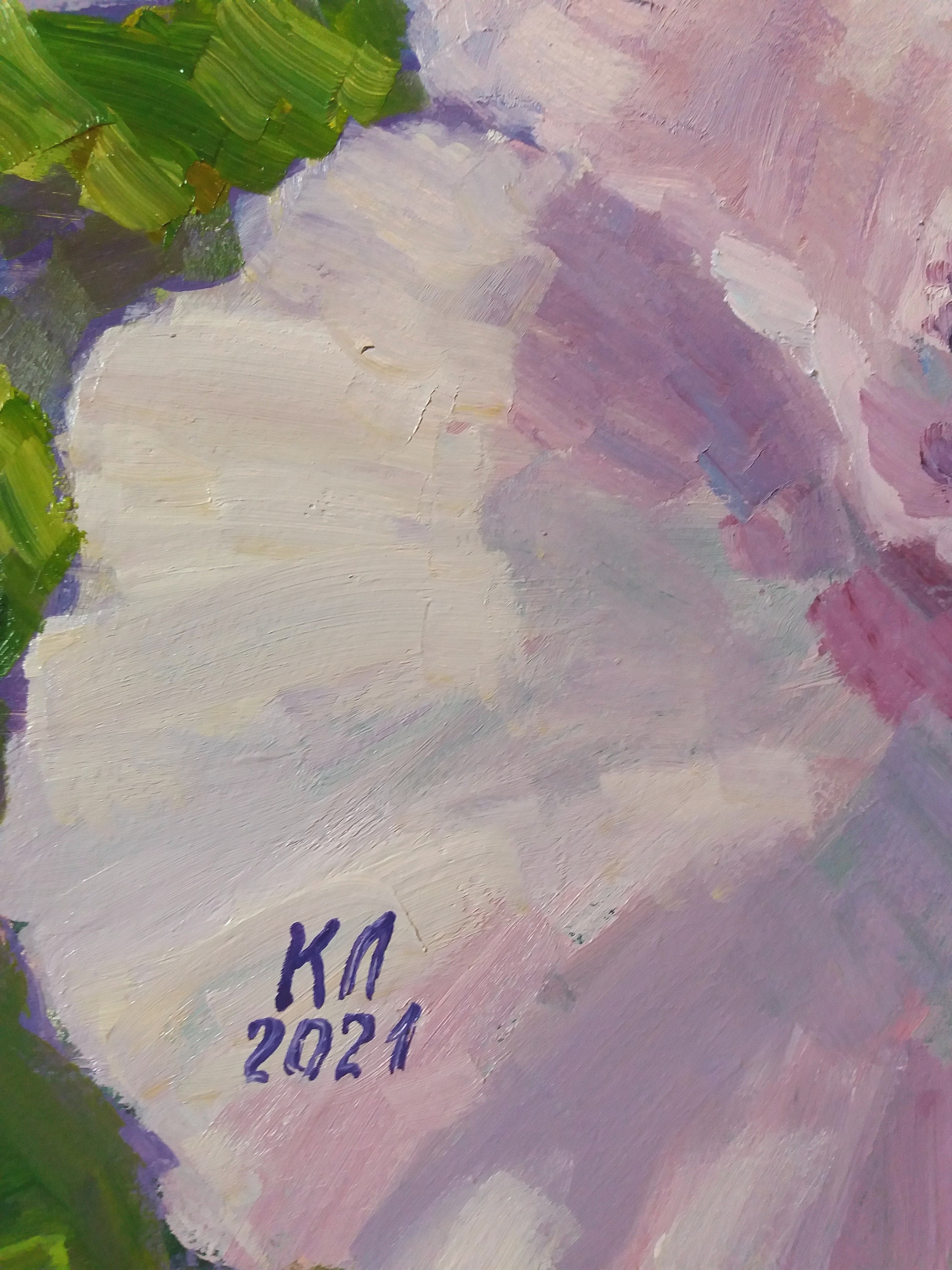 Poppy Original Floral Oil Painting on Cardboard Etsy