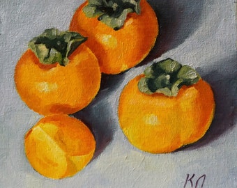 【柿】絵画 50%off】￥367,440➔￥183,720 柿の絵画 - メルカリ