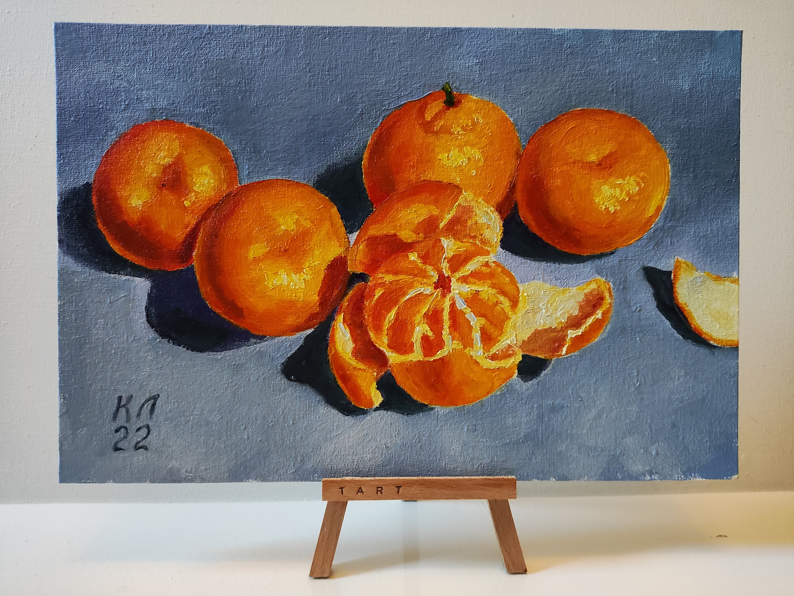 1960 s Rare Original Oil Painting Anthony Cabbetti Fall