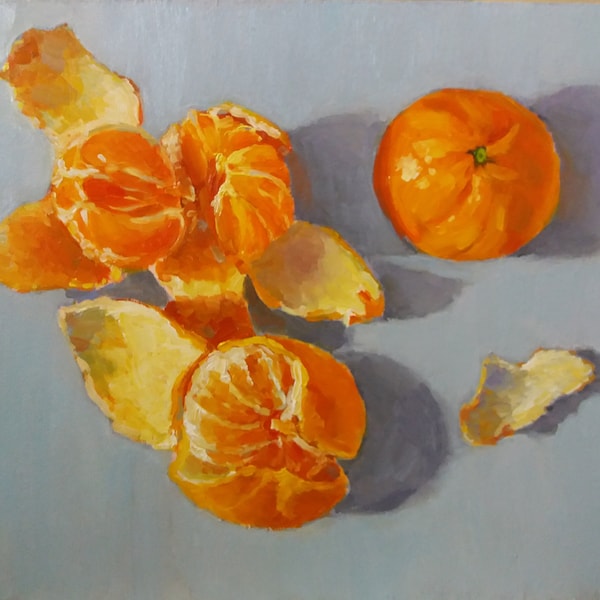Still life with Tangerines Printable Art Poster Download Digital Oil Painting  Available For Immediate Download JPG, 3.39 MB.