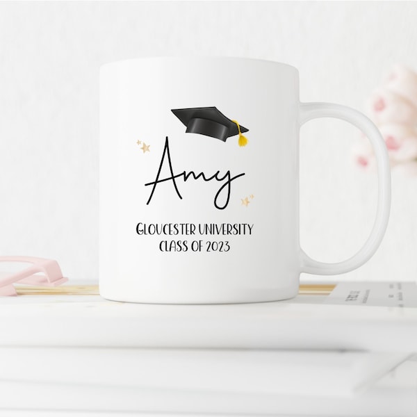 Personalised Graduation Mug & Coaster Set - Available as set or individually