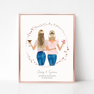 Best Friends Print, Present for Friend