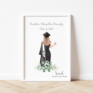 Graduation Gifts, Graduation Print, Friends Graduation Print,  Personalised Graduation Print for Her,  University Graduation, Class of 2023