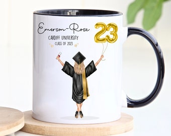 Personalised Graduation Mug, Keepsake Graduation Gift for Her