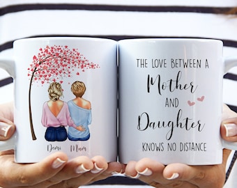 Personalised Mother and Daughter Mug, Mug for Mum, Mug for Daughter, Gift for Her, Mum Birthday Gift, Mothers Day Gift, Mum Christmas Gift