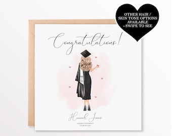 Personalised Graduation Card for her