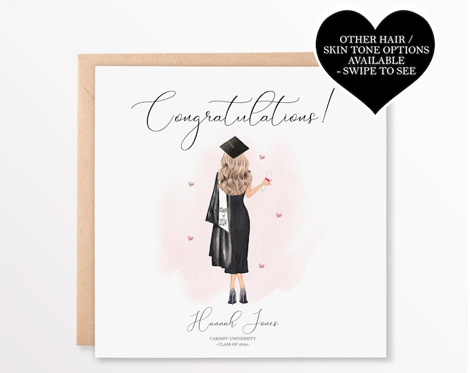 Personalised Graduation Card for her