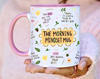 Morning Mindset Mug: Motivational Affirmations, Positive Quotes