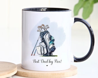 Best Dad by Par, Golf Mug, Gift for Dad
